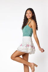 Margot Denim Top Sage