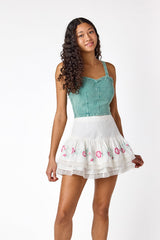 Margot Denim Top Sage