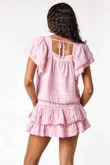 Lily Lace Top Pastel Pink