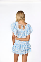 Lily Top Italian Toile