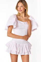 Grayton Top Swiss Dot Pink