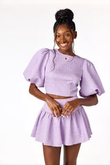 Luna Flounce Skirt Lavender