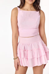 Pisa Pleated Skirt Rosa