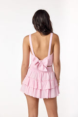 Pisa Pleated Skirt Rosa