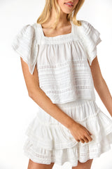 Lily Lace Top White