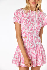 Ava Top Pink City Print