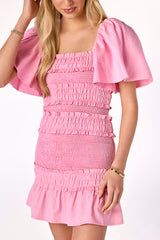 Pixie Smocked Dress Rasberry Gelato