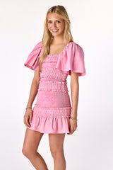 Pixie Smocked Dress Rasberry Gelato