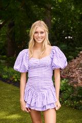 Parker Top Purple Gingham