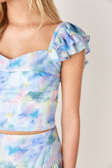 Juliet Ruffle Tank Painted Pastel