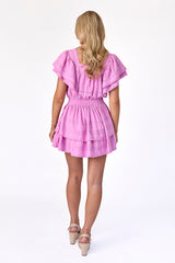 Sweetheart Lace Dress Pink Rose