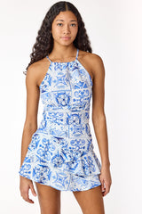 Simone Halter Top Blue