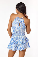 Simone Halter Top Blue