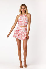 Simone Halter Top Red