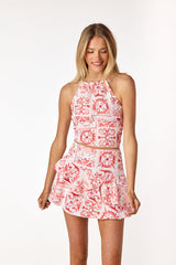 Simone Halter Top Red