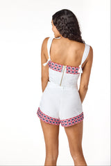 Roxy Top Floral Trim