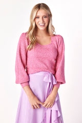 Helena Sweater Pink Icing