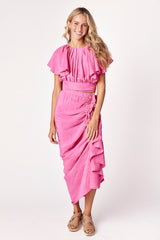 Grayson Midi Skirt Pink Paradise