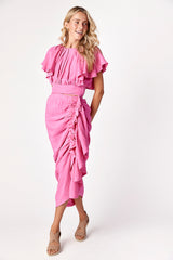 Grayson Midi Skirt Pink Paradise