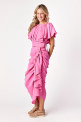 Grayson Midi Skirt Pink Paradise