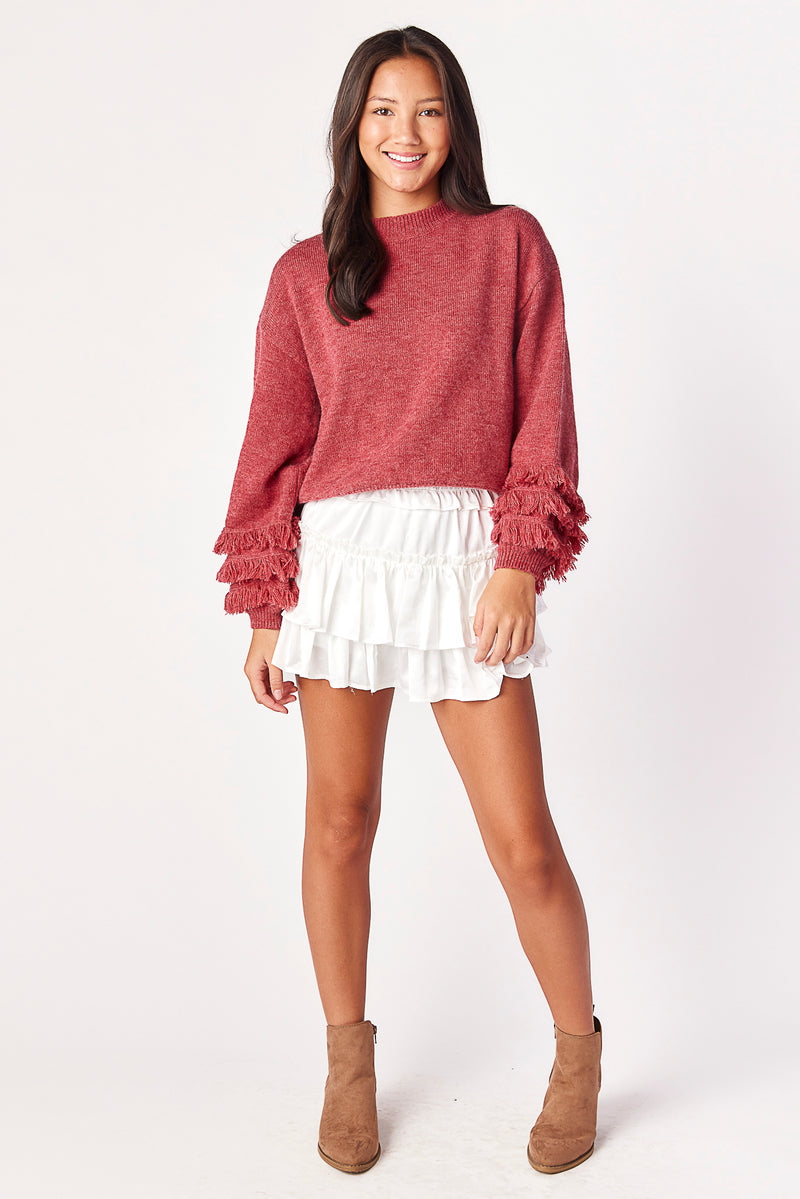 Verbena Sweater Scarlet