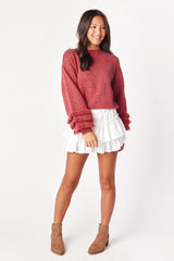 Verbena Sweater Scarlet
