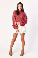 Verbena Sweater Scarlet