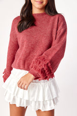 Verbena Sweater Scarlet