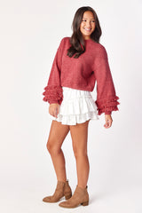 Verbena Sweater Scarlet