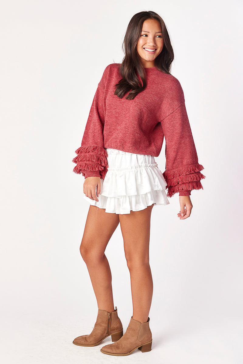 Verbena Sweater Scarlet