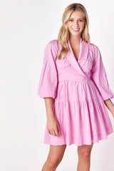 Caroline Collared Dress Sweet Orchid