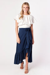 Josie Maxi Skirt Indigo