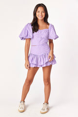 Parker Top Purple Gingham